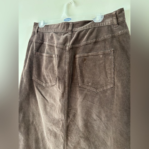 Madewell Brown Corduroy Midi Skirt size 30 - Picture 7 of 7